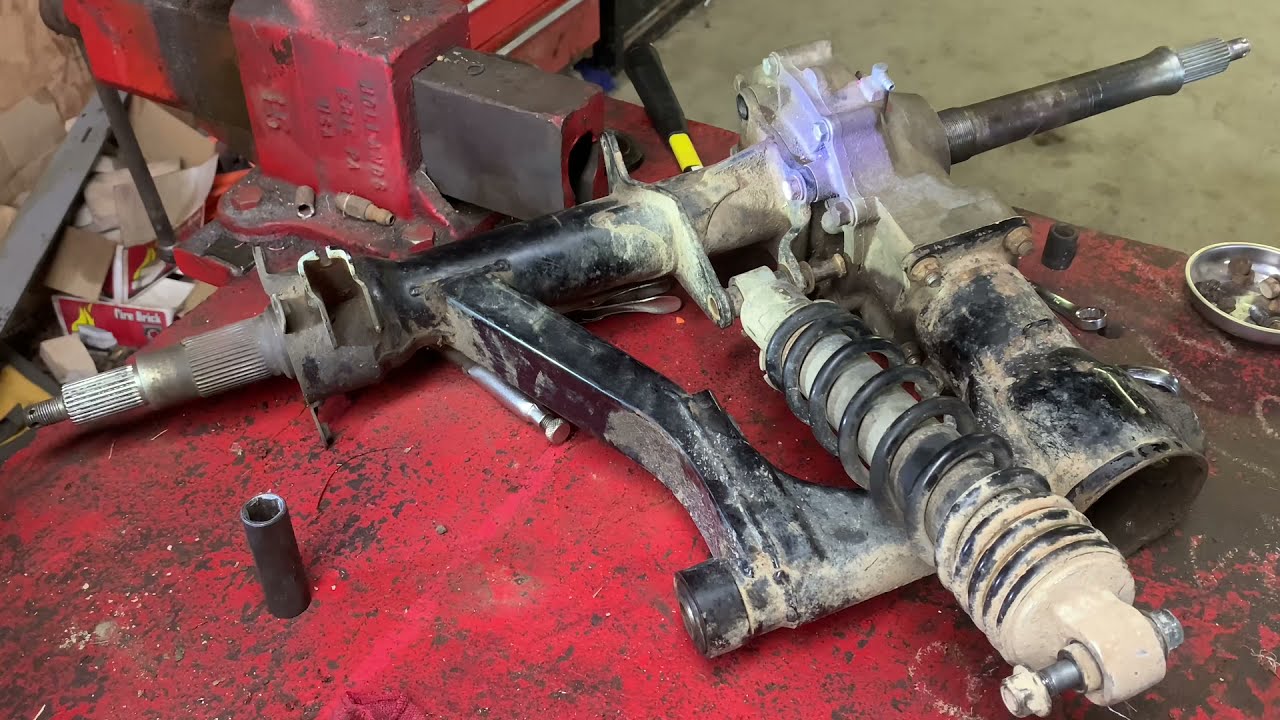1991 Yamaha big bear 350 (part 2) rear differential swing arm