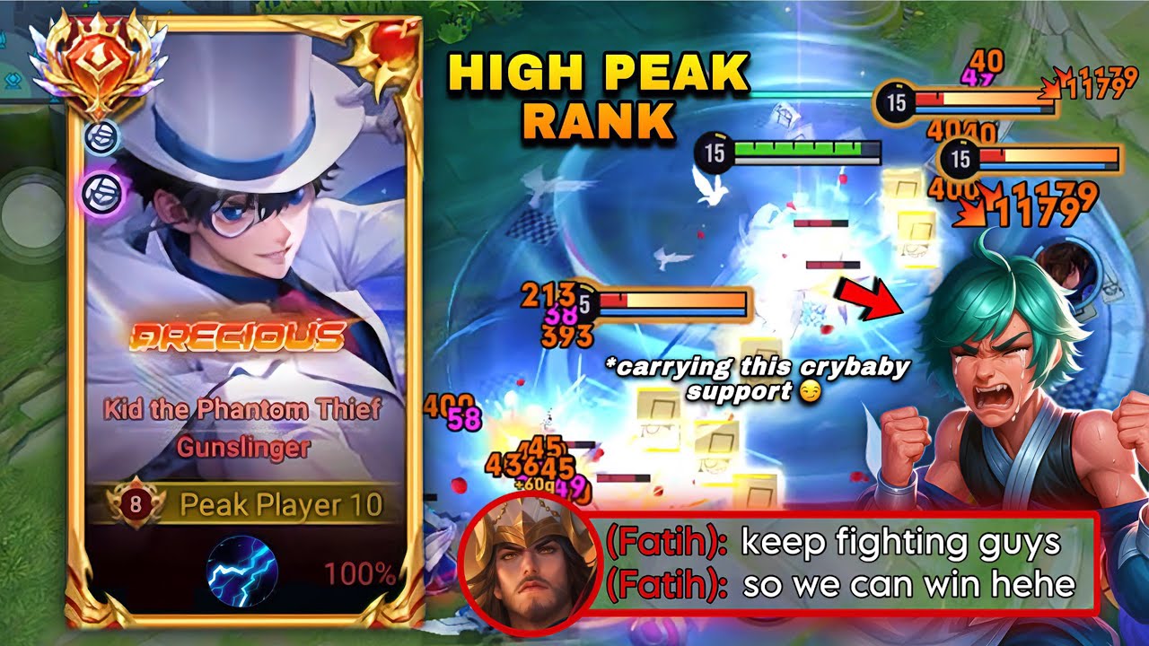 MARCO KAITOU KID SKIN CARRYING CRYBABY SUPPORT IN SOLO HIGHRANK PEAK! | CHINA MARCO BUILD & ARCANA