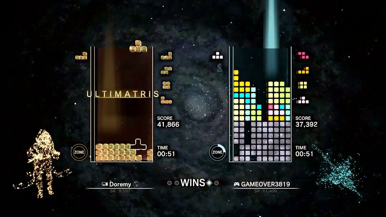 [Tetris Effect: Connected] Zone Battle: Doremy vs. kazu (30-08-2021) (1)