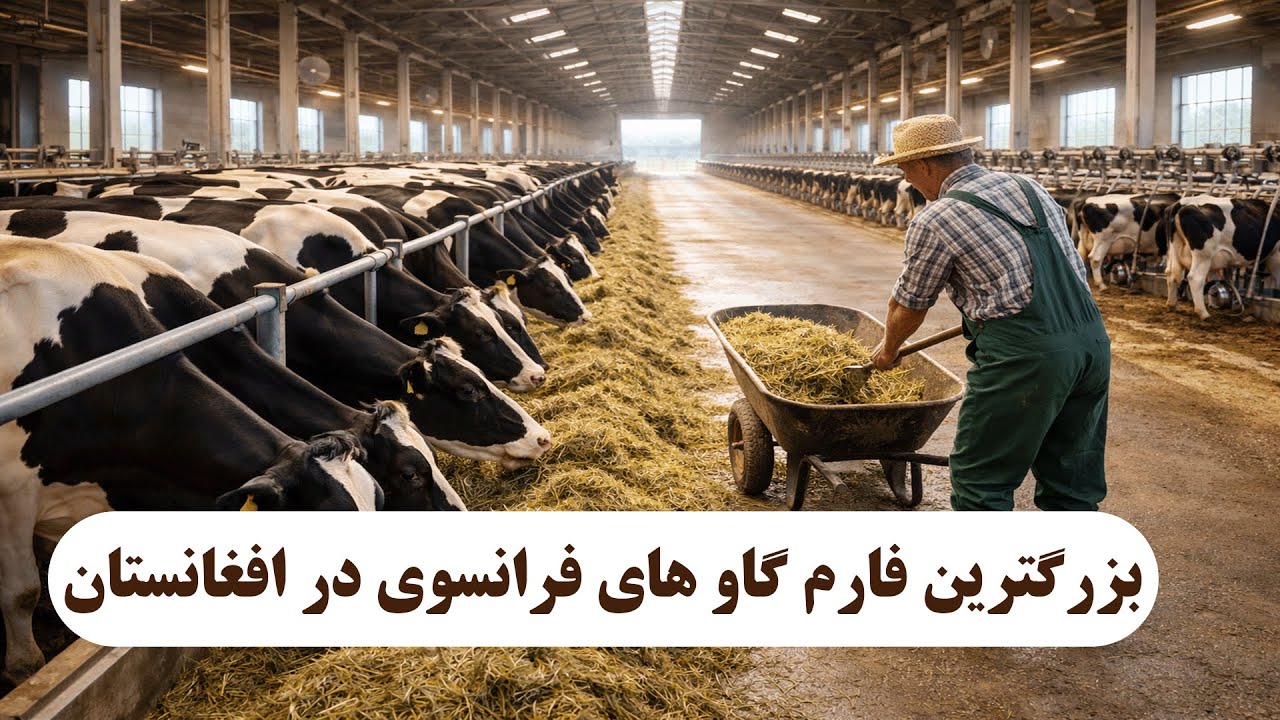 بزرگترین فارم گاو های نسل فرانسوی در افغانستان