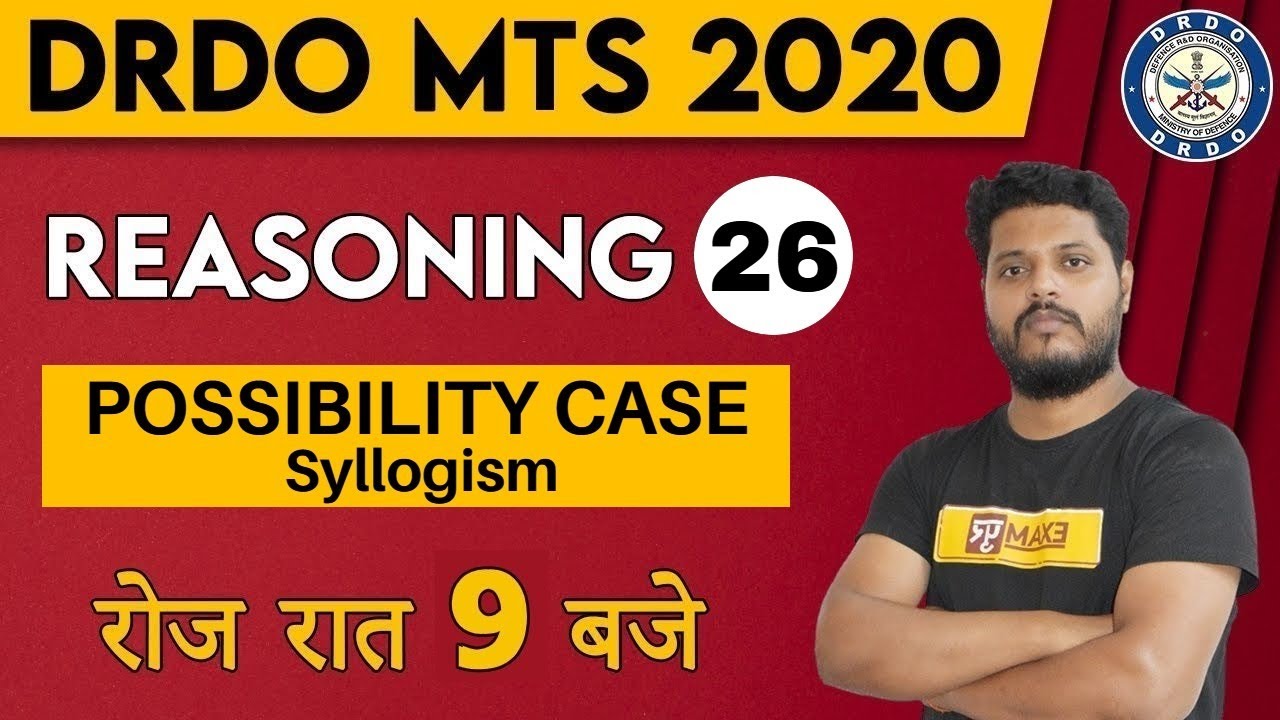 DRDO MTS || Reasoning || By Avdhesh sir || Class 26 || Possibility Case