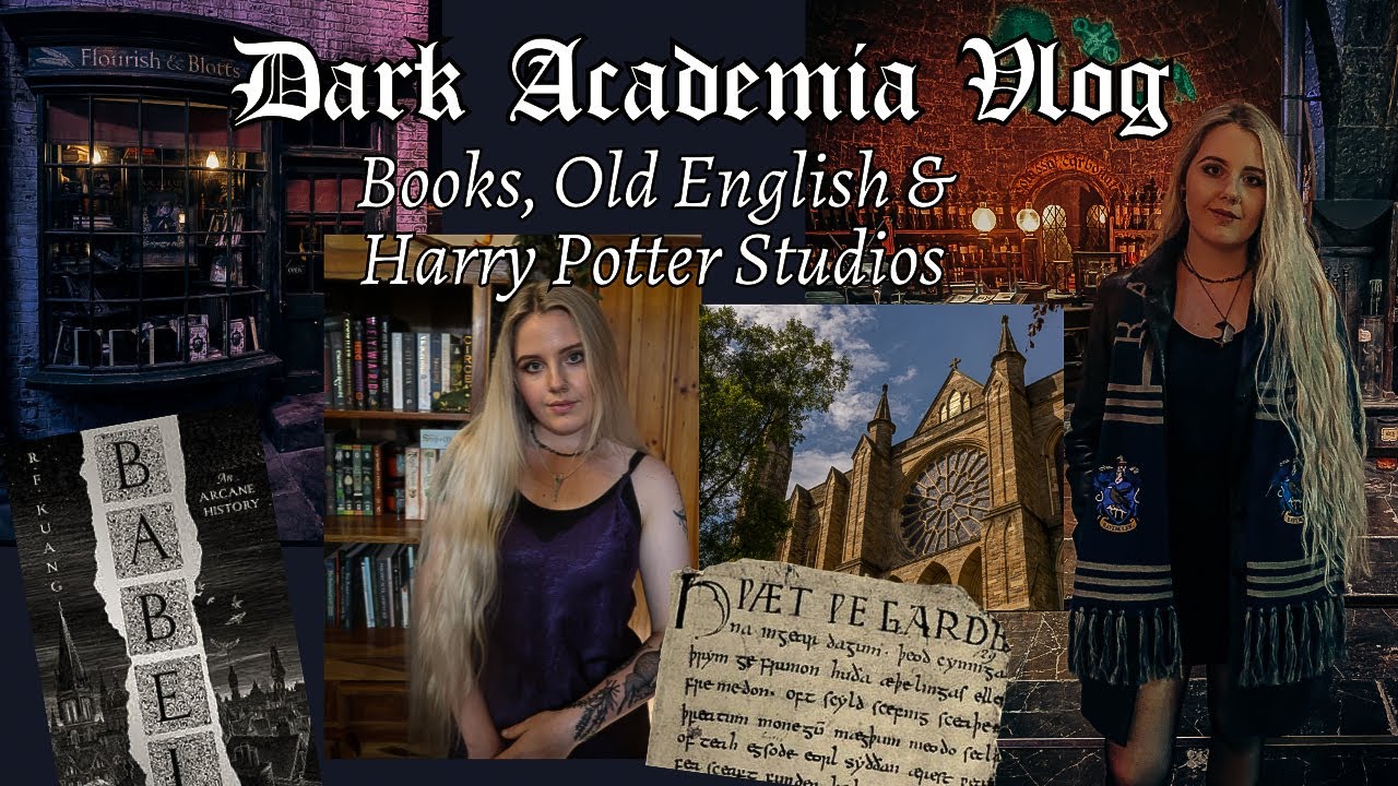 Dark Academia Vlog 📚 Books, Old English & Harry Potter Studios 🕯️