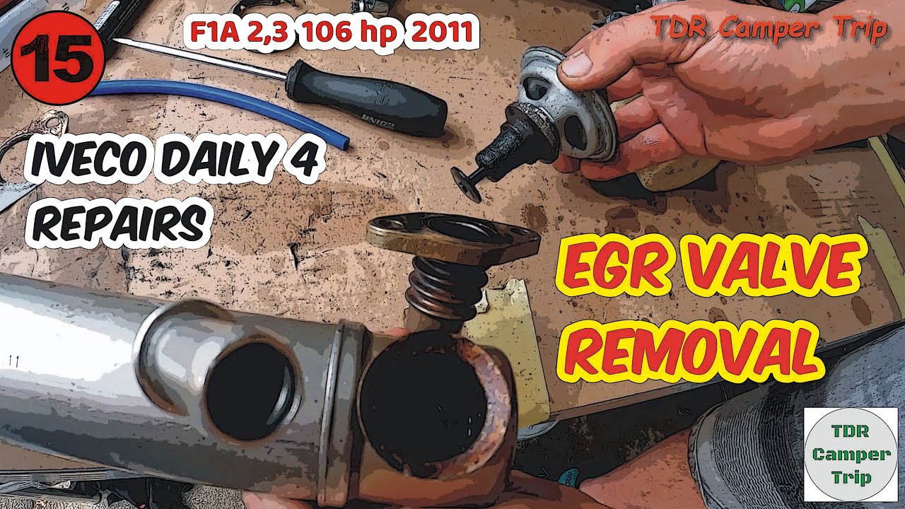 IVECO Daily IV, F1A 2,3 - How to remove the EGR valve without removing the engine or gearbox