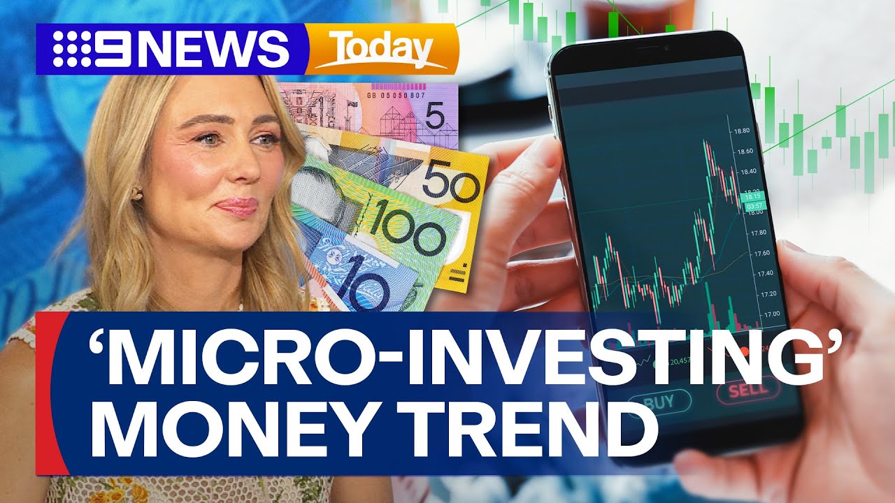&lsquo;Micro-investing&rsquo; helping Australians dip their toes in investing | 9 News Australia