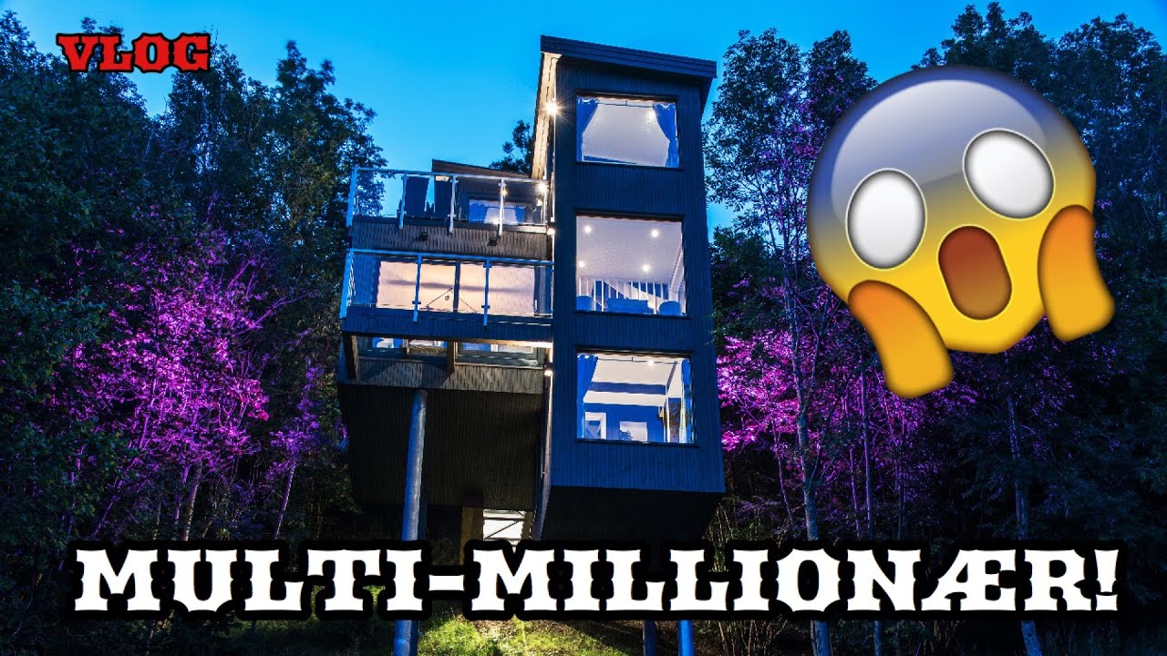 OVERNATTER I MULTI-MILLIONÆR HYTTE! 😱