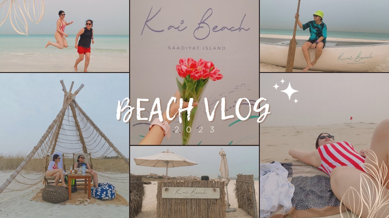 VLOG: kai beach saadiyat island 🏖️ | how we spent roan's post-birthday 🥳