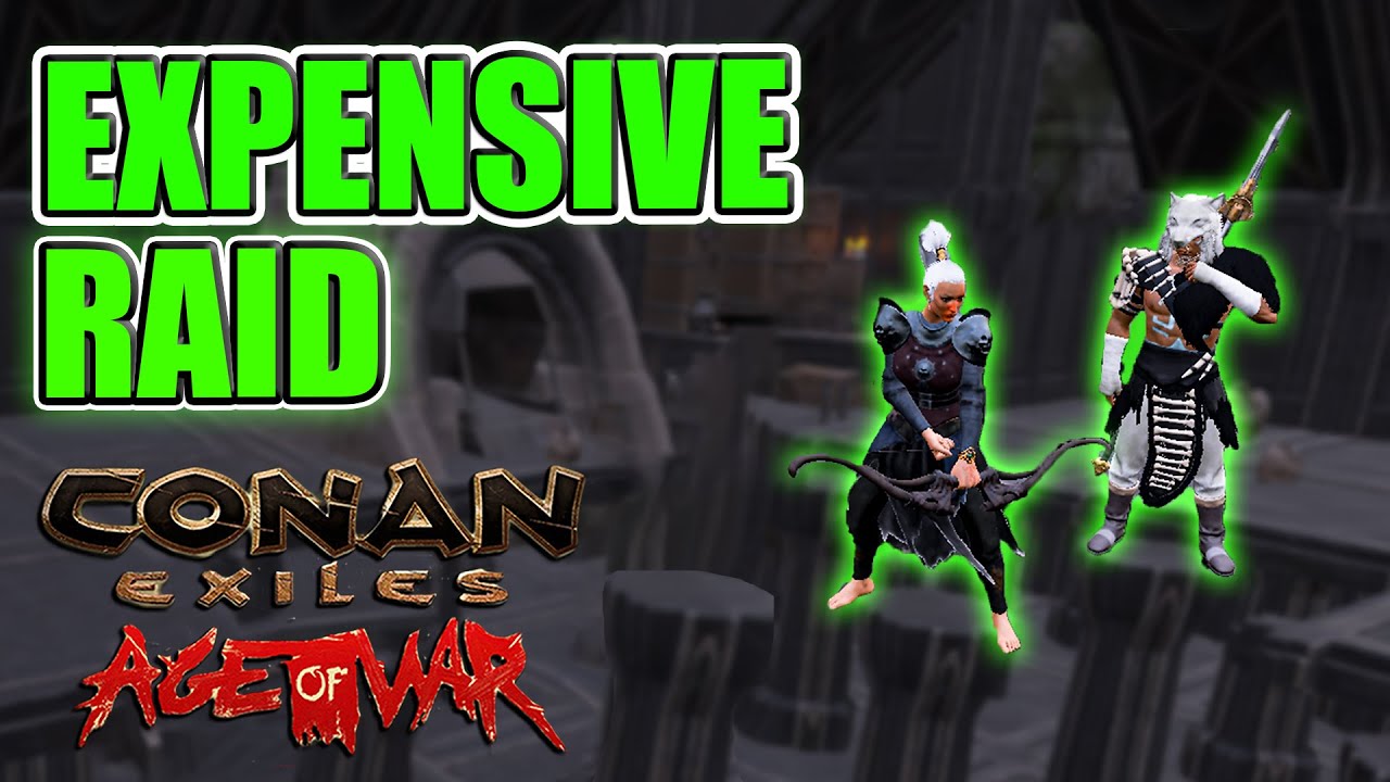 They Was Poor Or They Moved The Loot - Raiding Big Base In Crevice : Conan Exiles Raid & Pvp 2024