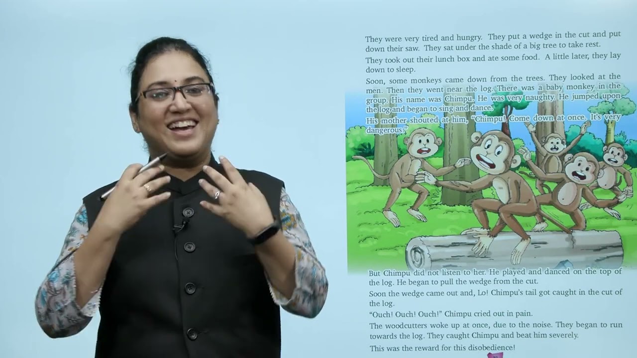 Ch 4 | First Step | English | English 2 | The Naughty Monkey | For children