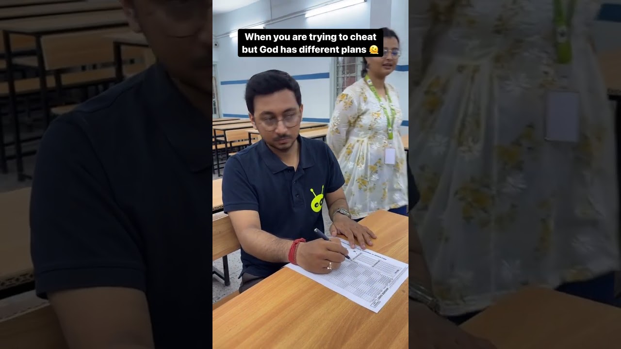 The Ultimate Exam Cheating Fail ❌ #funnyshorts #exams #cheating #student  #hilarious #neet #jee