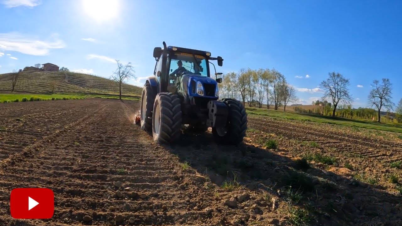 PREPARAZIONE TERRENO| New Holland T6020 + erpice rotante Maschio Drago
