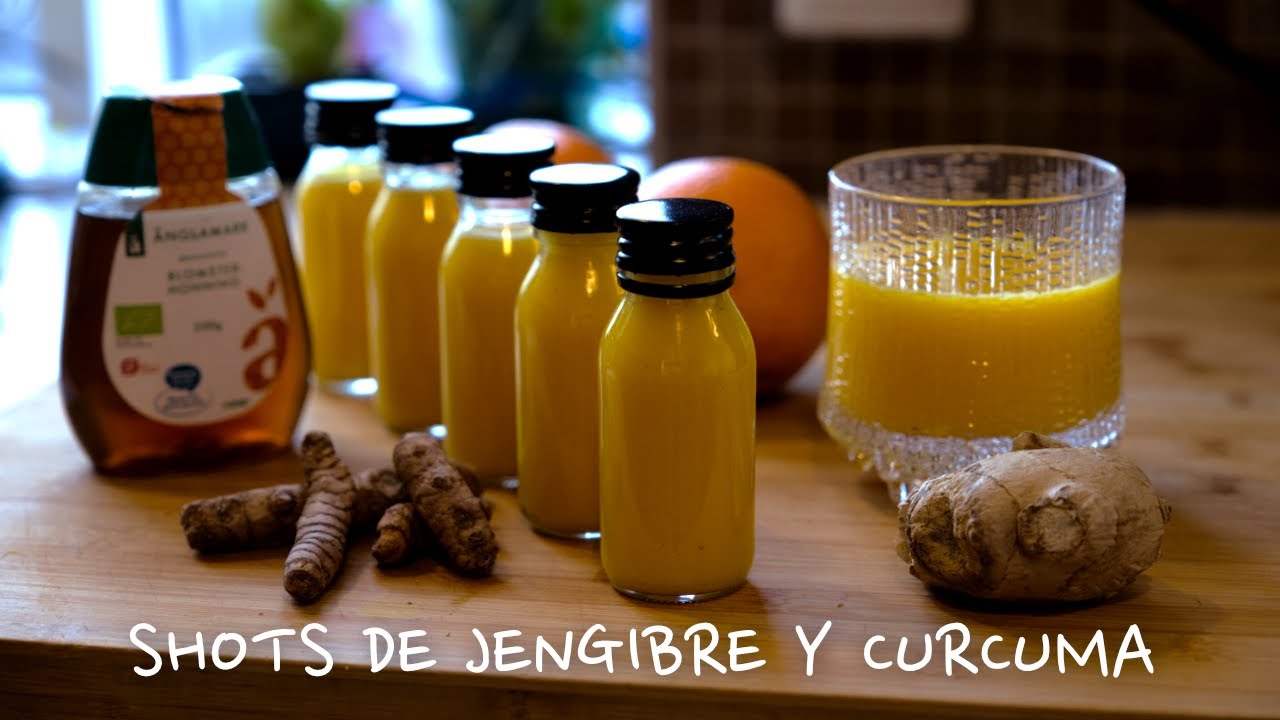Shots de Jengibre y Curcuma - Energia y Salud en 4 minutos