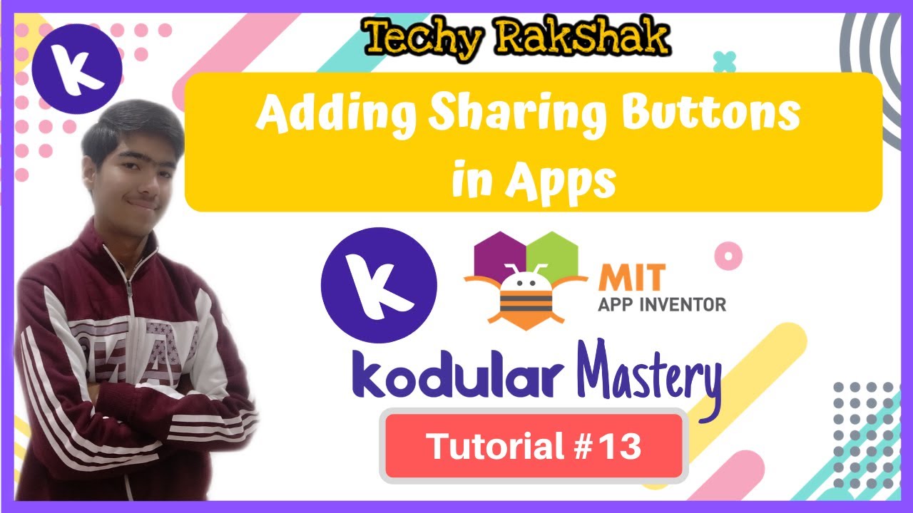 #13 How to Add Share Button in Kodular Apps | All Sharing options Discussed | MIT App Inventor Hindi