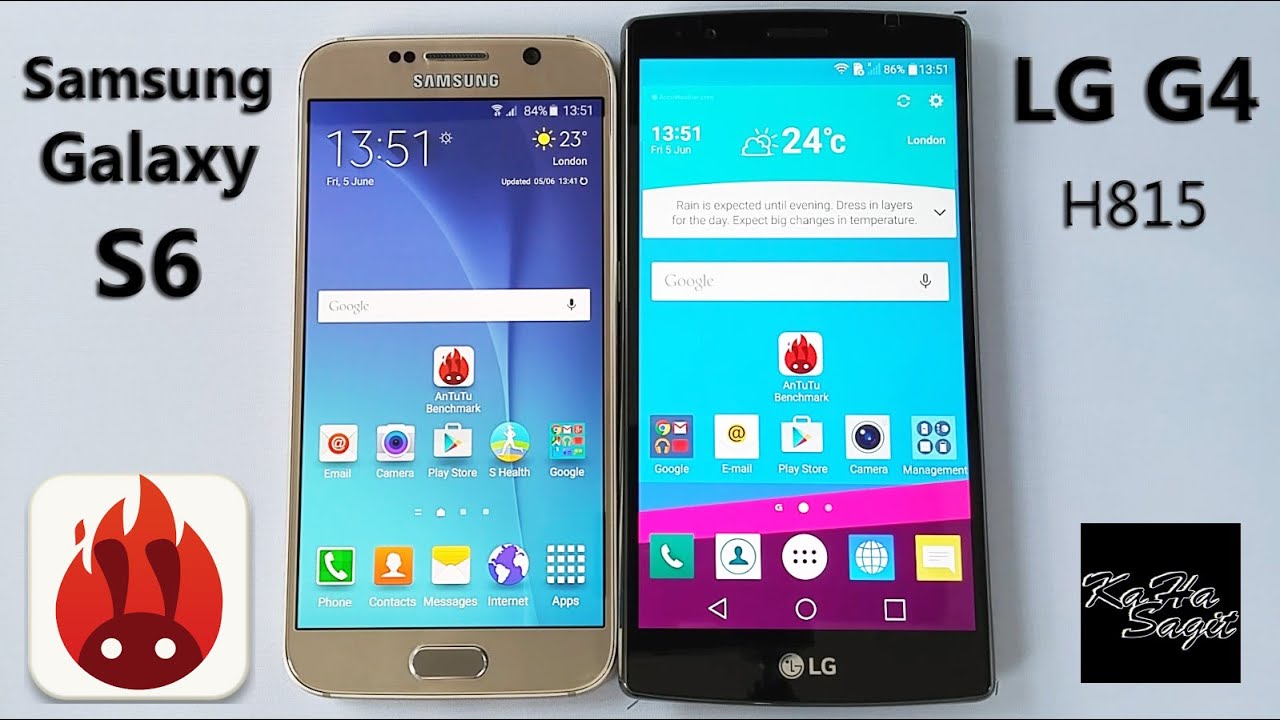 Samsung Galaxy S6 vs LG G4 Antutu Benchmark test