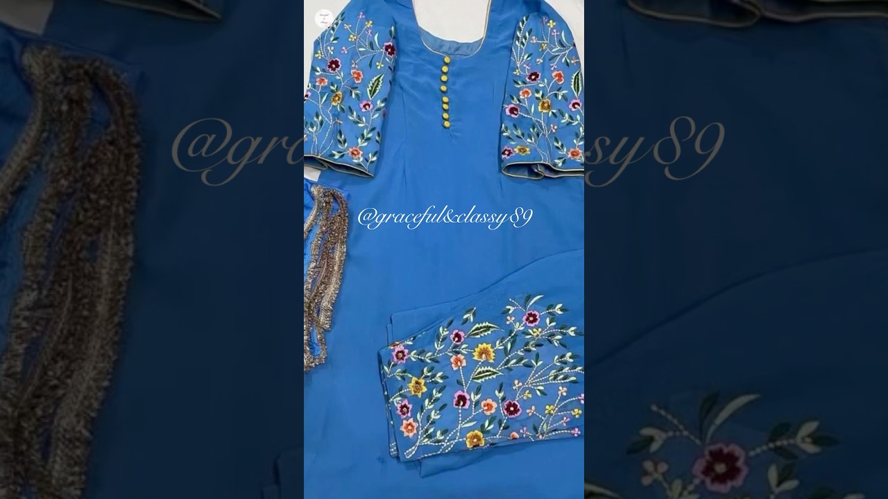 Embroidery suit designs/machine work suit designs /party wear suit#ytshorts #ytviral #shorts