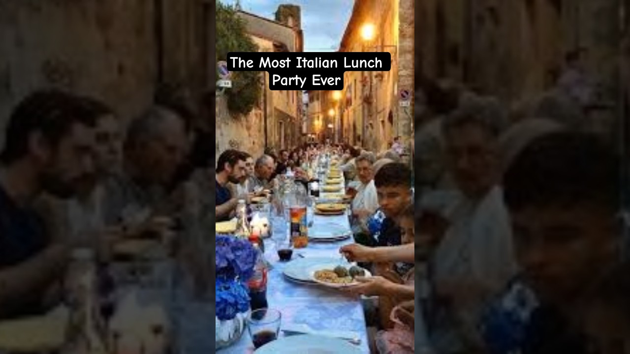 😍The Most Italian Lunch Party Ever 