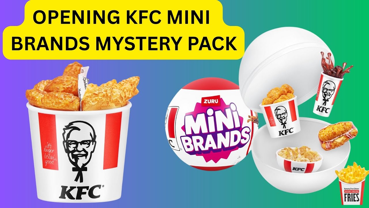 Открываем набор KFC Mini Brands mystery pack