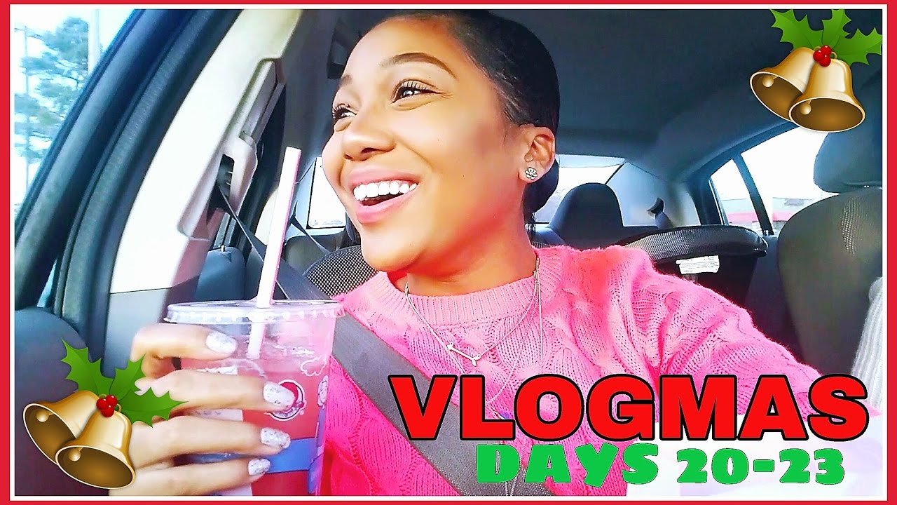 VLOGMAS || WHY ME??? Beef at Bath & Bodyworks + UGLY SWEATER Party | DAYS 20-23