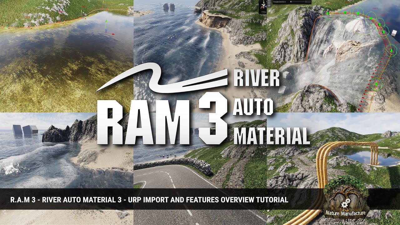 R.A.M 3 - River Auto Material 3 - URP Import and Overview
