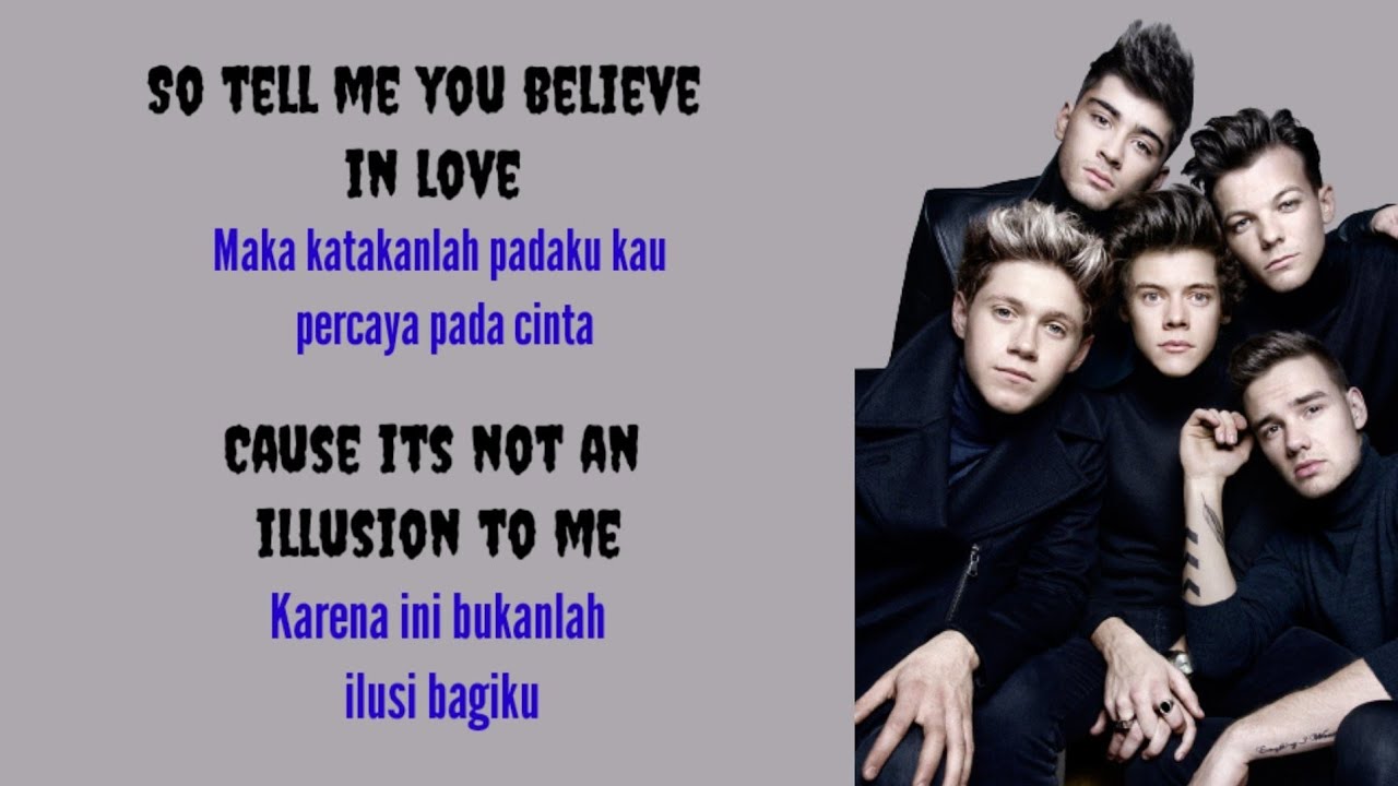Illusion - One Direction ( Lirik dan Terjemahan )