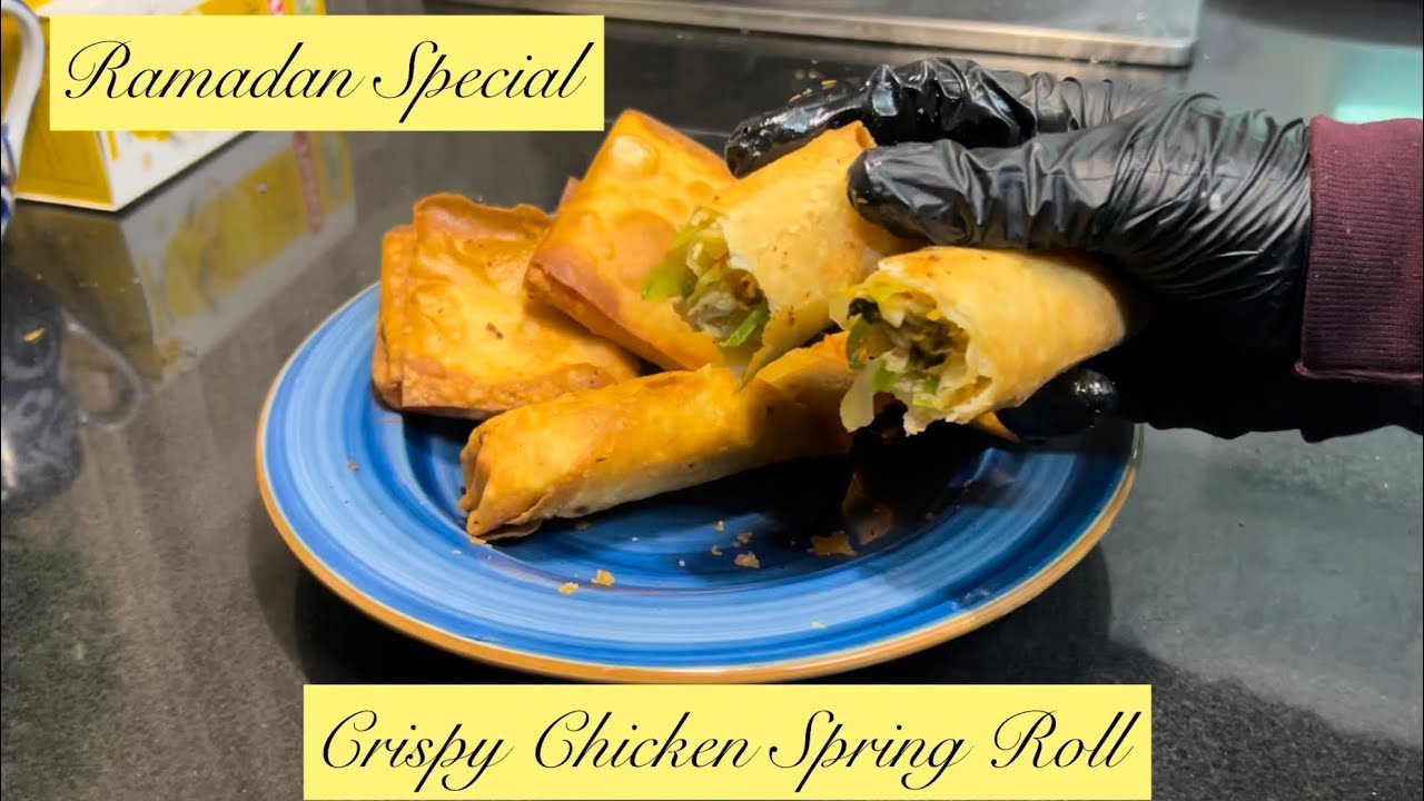 Ramzan Special Golden & Crispy Chicken Spring Roll Recipe || Best iftar Snacks || Samosa , Box patti