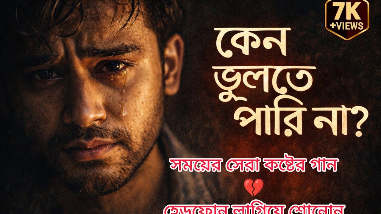 কেন ভুলতে পারি না 😢 | Heart Touching Bangla Sad Song