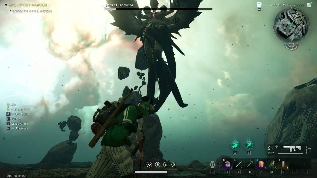 Killing Secret Servitor Boss - Once Human Gameplay