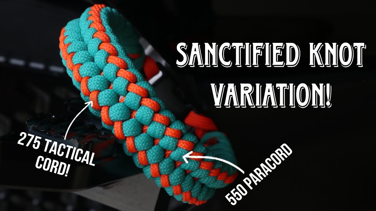 HOW TO MAKE SANCTIFIED PARACORD BRACELET USING 550 CORD + 275 CORD, EASY PARACORD TUTORIAL, DIY .