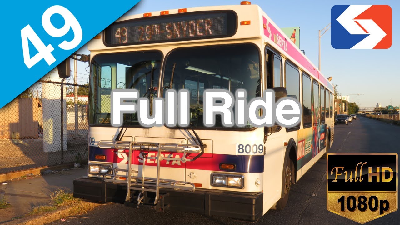 SEPTA Route 49 FULL ROUTE - 2005 New Flyer D40LF
