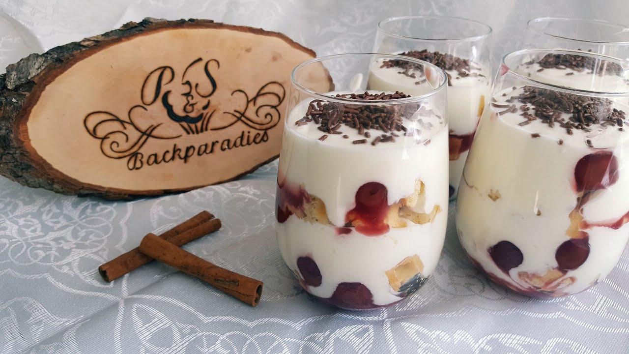 Waffel-Kirsch-Dessert 🍒 Nachtisch mit Kirschen 👌 P&S Backparadies