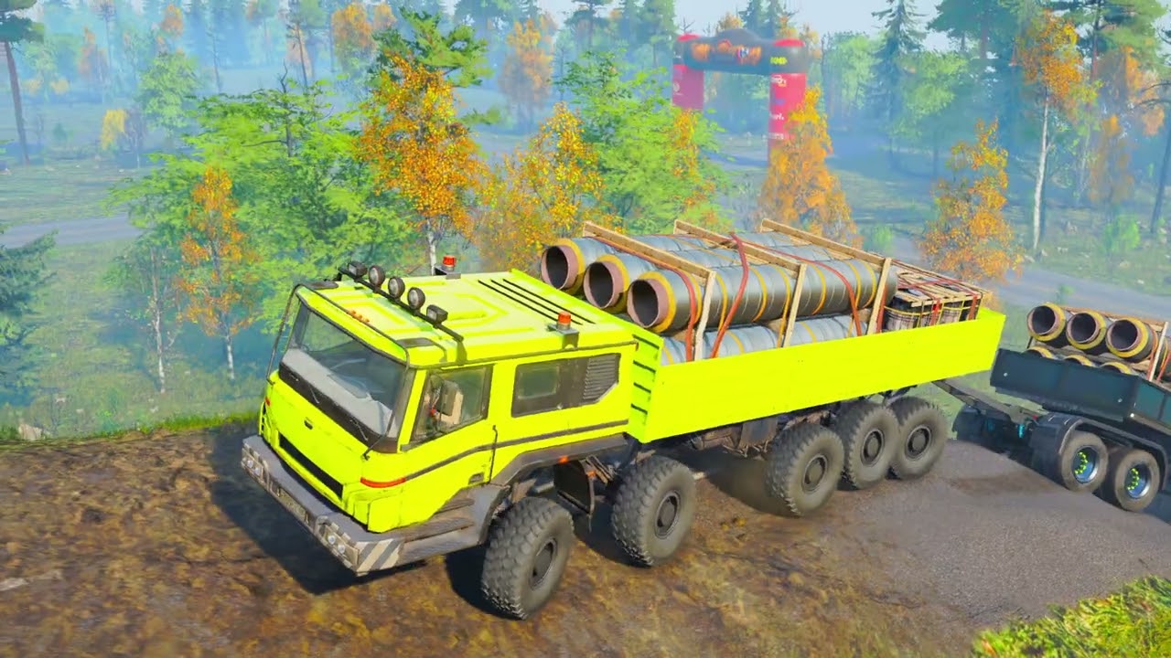Truck vs speed bump - snowrunner gameplay no commentary #snowrunner #speedbumps