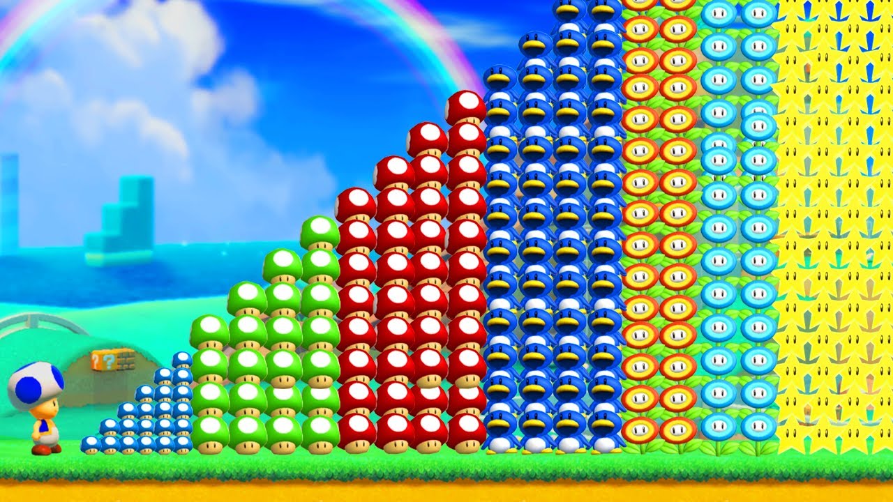 Can Toad collect 999 Power-Ups? Mario Maker 2 Endless Mode