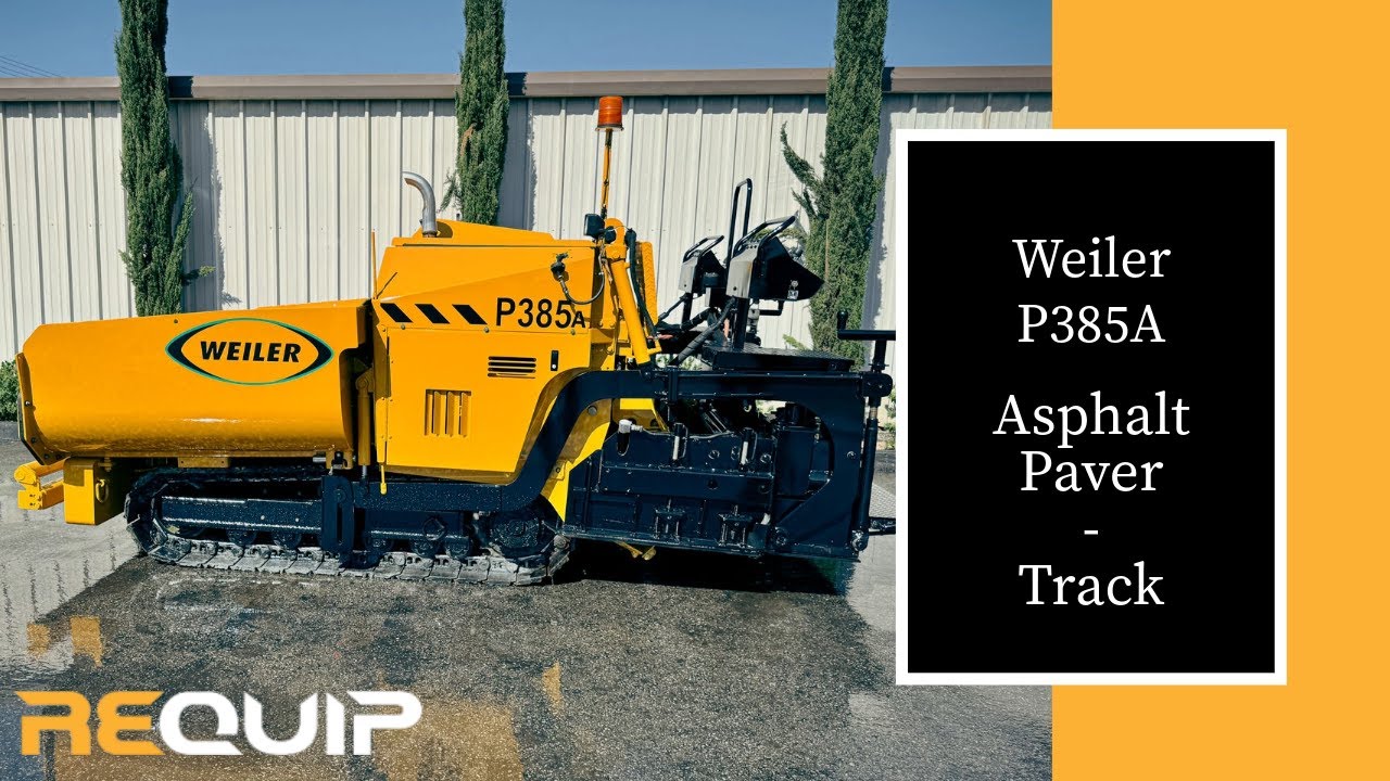 Weiler 385A Asphalt Paver | CAT 100 HP | Electric Screed Heat | Joystick Controls - Ready to Work!