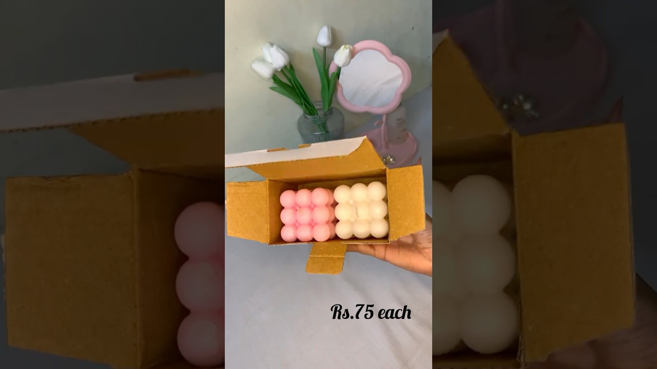 Meesho Bubble Candles 🕯 #meesho #unboxing #meeshoaffordable #candle #aestheticdecor