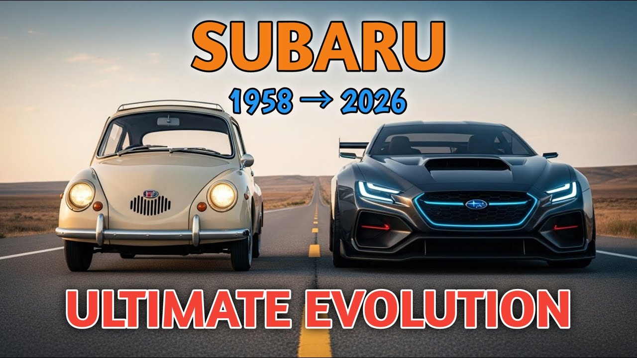 Subaru Evolution 1958–2026 | 70 Years of Cars on One Highway
