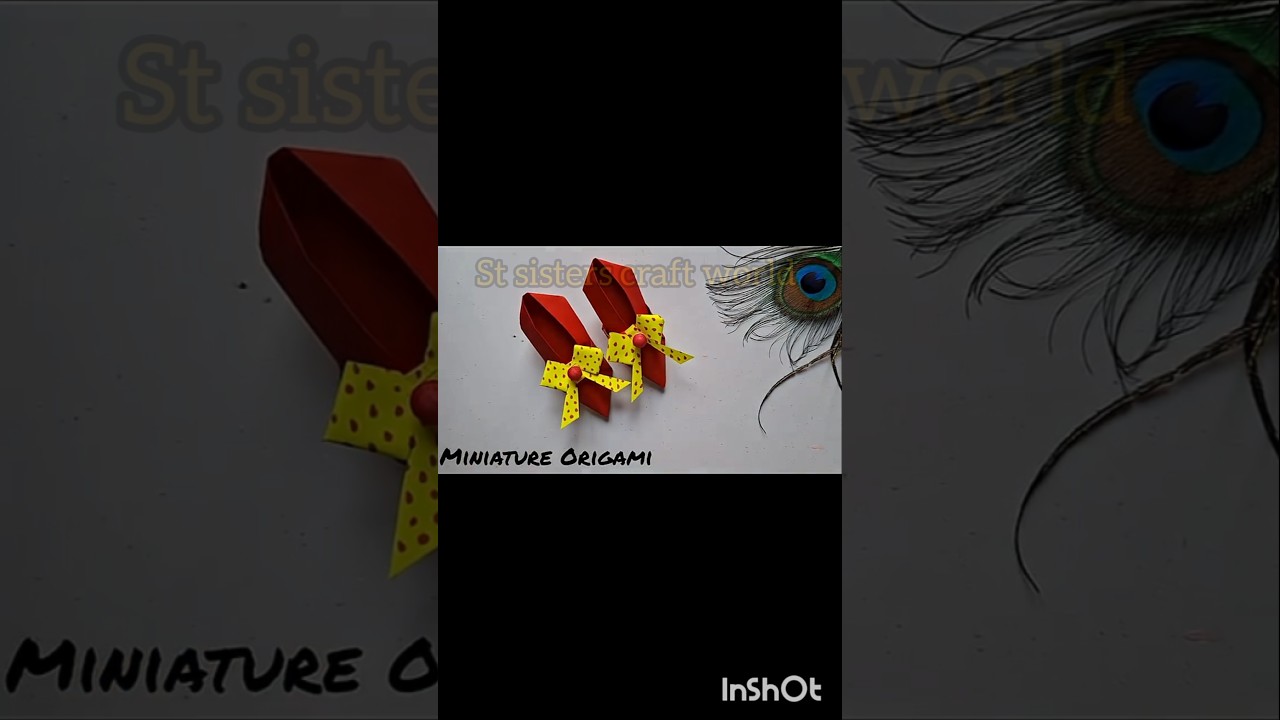 Easy steps to make paper Origami shoes # paper craft 
