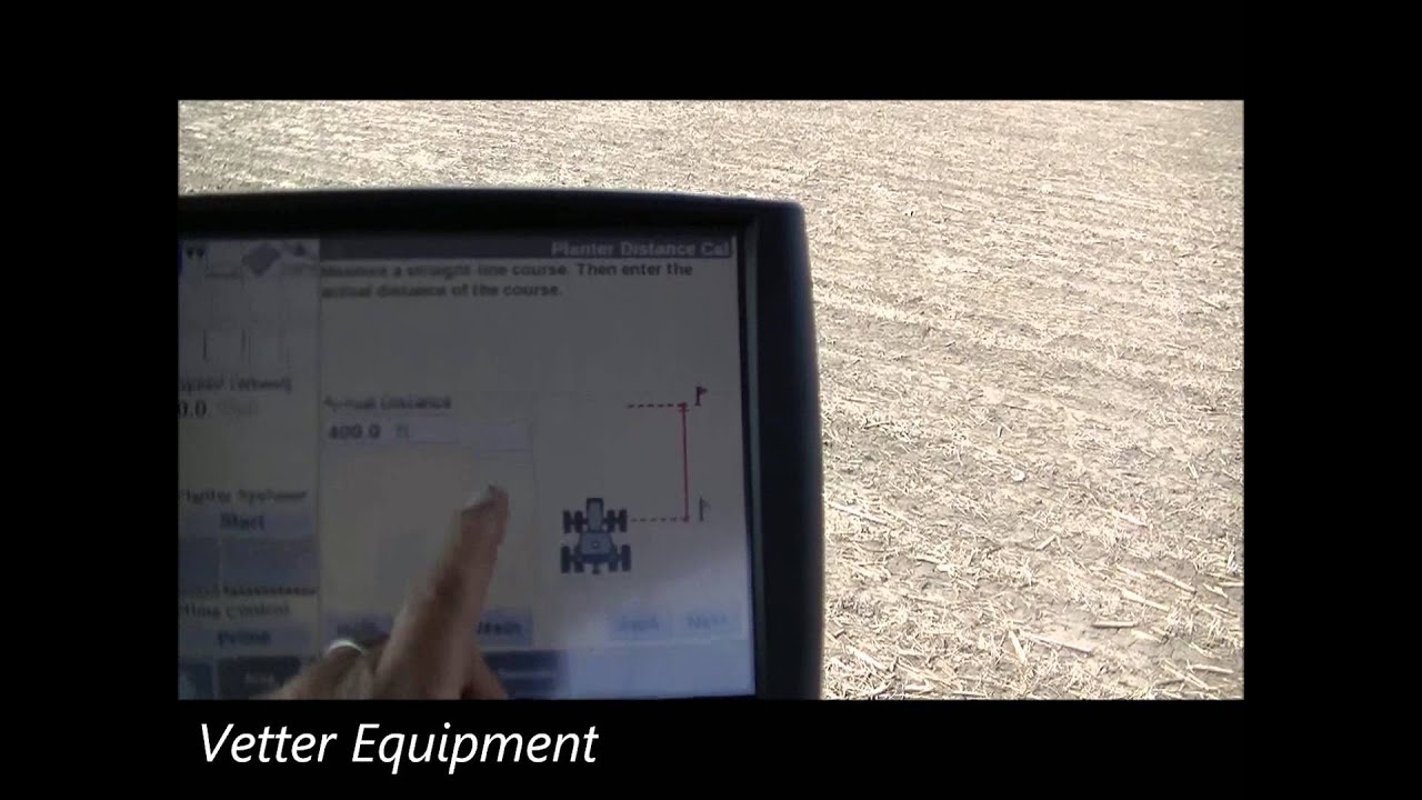 Distance Calibration, Vetter Equipment, Case IH, Planting