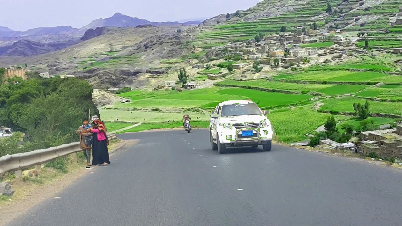 لة سم من فارق حبيبة - اقوة اغاني علي حنش - اجمل مناظر طريق اليمن اليمن