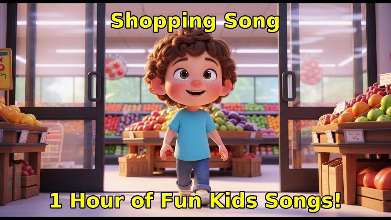 🛒 Shopping Song – 1 Hour of Fun Kids Songs for Daily Routines | Tunibee