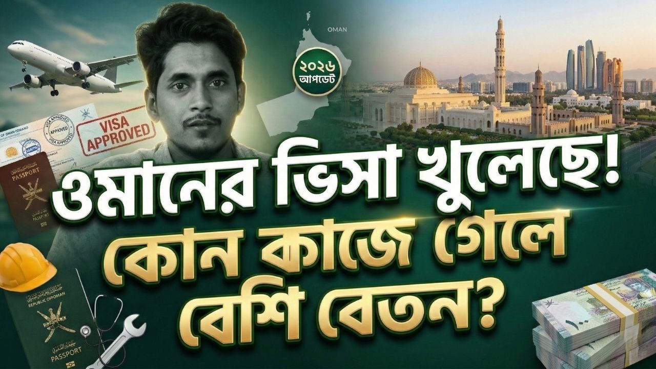 ওমানের ভিসা খুলেছে! কোন কাজে গেলে বেশি বেতন? সম্পূর্ণ গাইড ২০২৬!!!