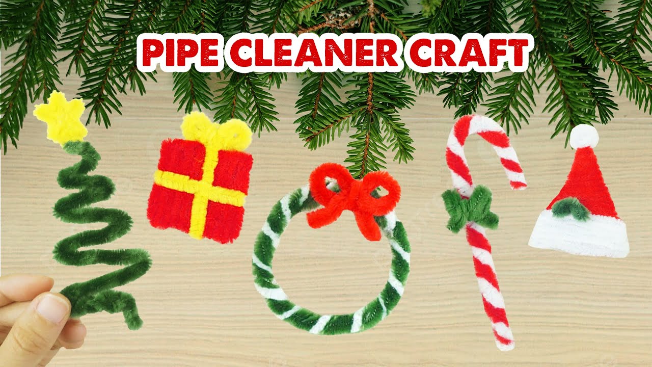 5 Easy Pipe Cleaner Chritsmas Tree Ornaments - HACKS *EASY*🎄 Tree Christmas Decor Ideas