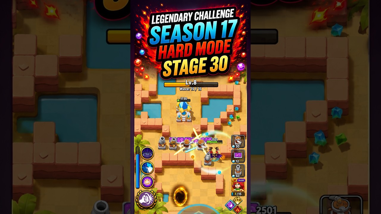 ARCHERO: Legendary Challenge S17 Stage 30 Guide HARD MODE. This stage is insane!