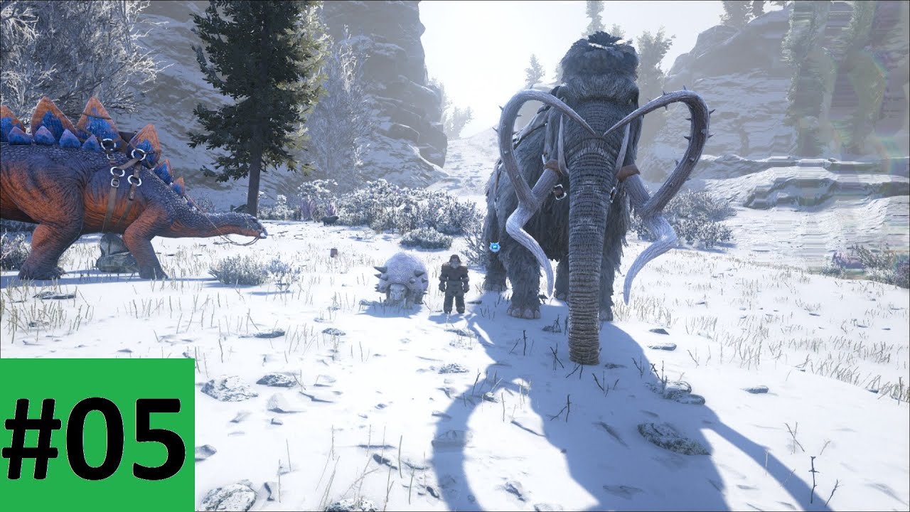 Весёлая арена. Путешествие в снежный биом - ARK: Genesis (прохождение, 2020) #05