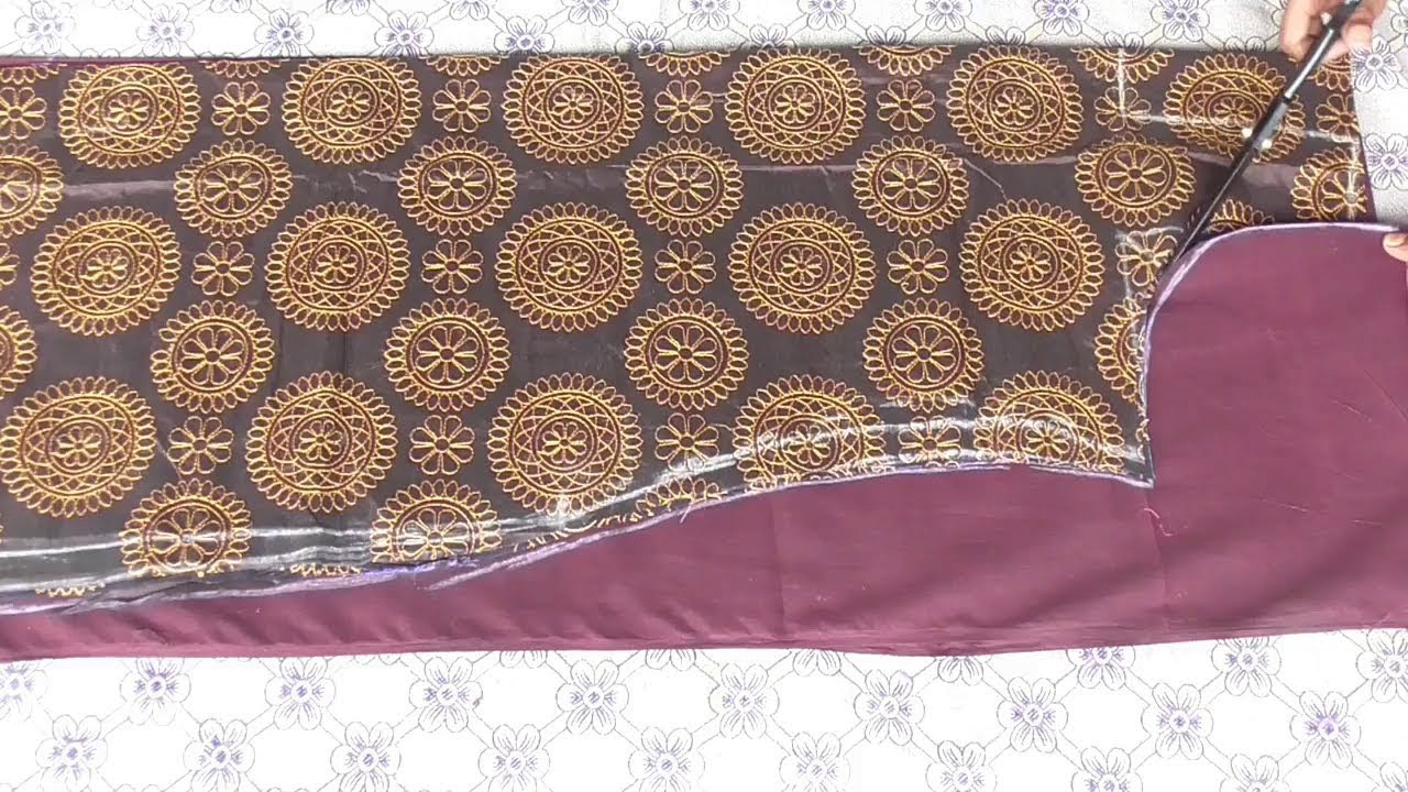 XXL size chudithar top cutting methods in Tamil