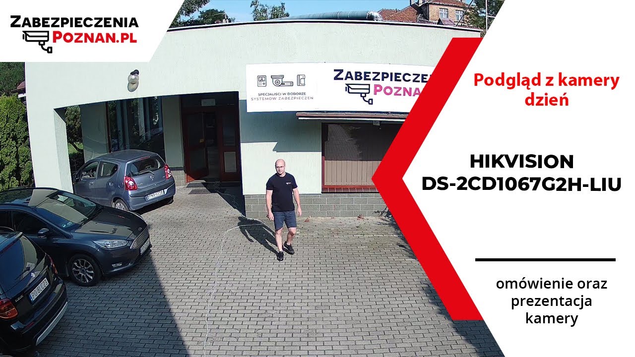 Test kamery Hikvision DS-2CD1067G2H-LIU 6 Mpx dzień/ustawienia fabryczne - Zabezpieczenia Poznań