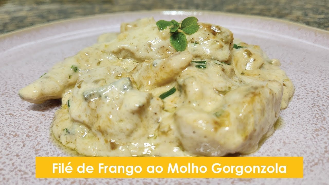 Filé de Frango ao Molho Gorgonzola - Cremoso e Irresistível!