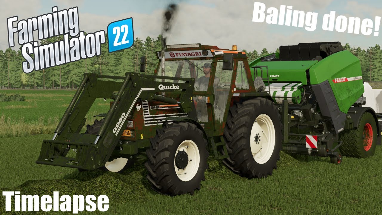 Finally done baling! Making 60ha of Silage Ep. 8. | FS22 Sariola Timelapse