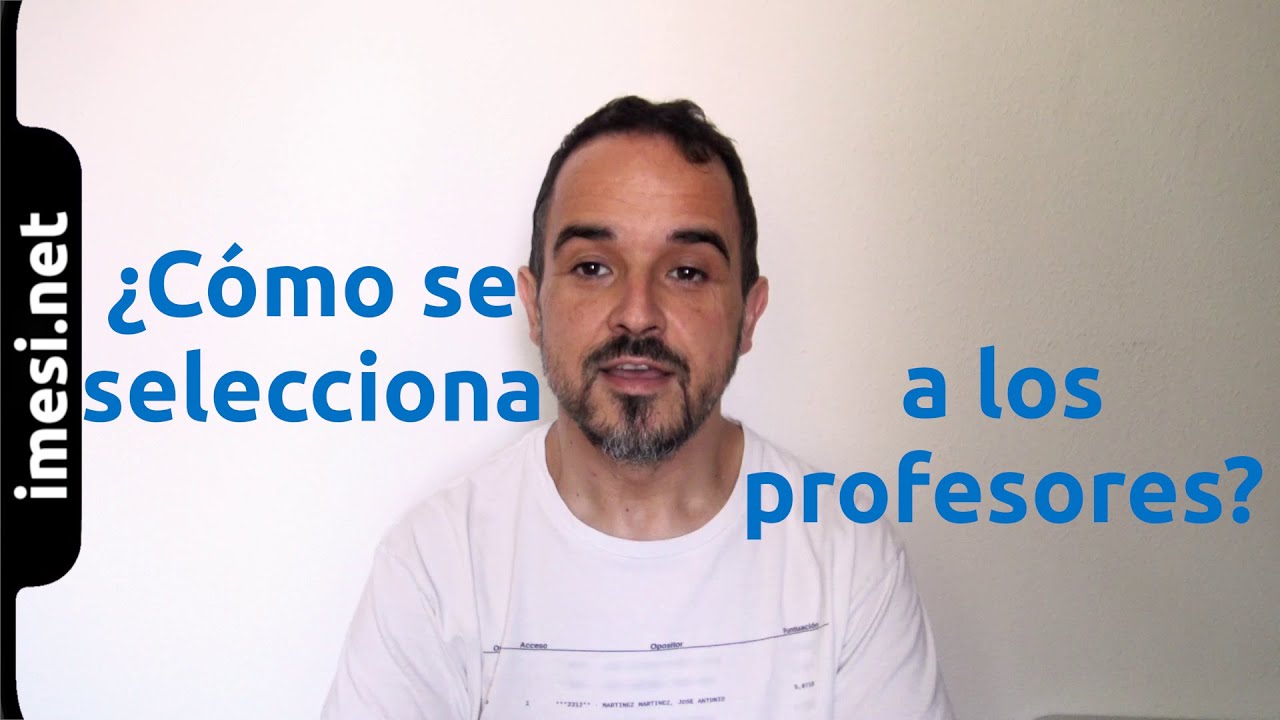 El tristísimo sistema de selección de profesorado