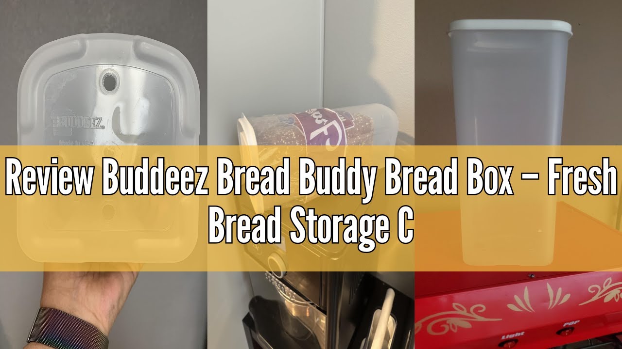Review Buddeez Bread Buddy Bread Box – Fresh Bread Storage Container, Plastic Sandwich Bread Dispens