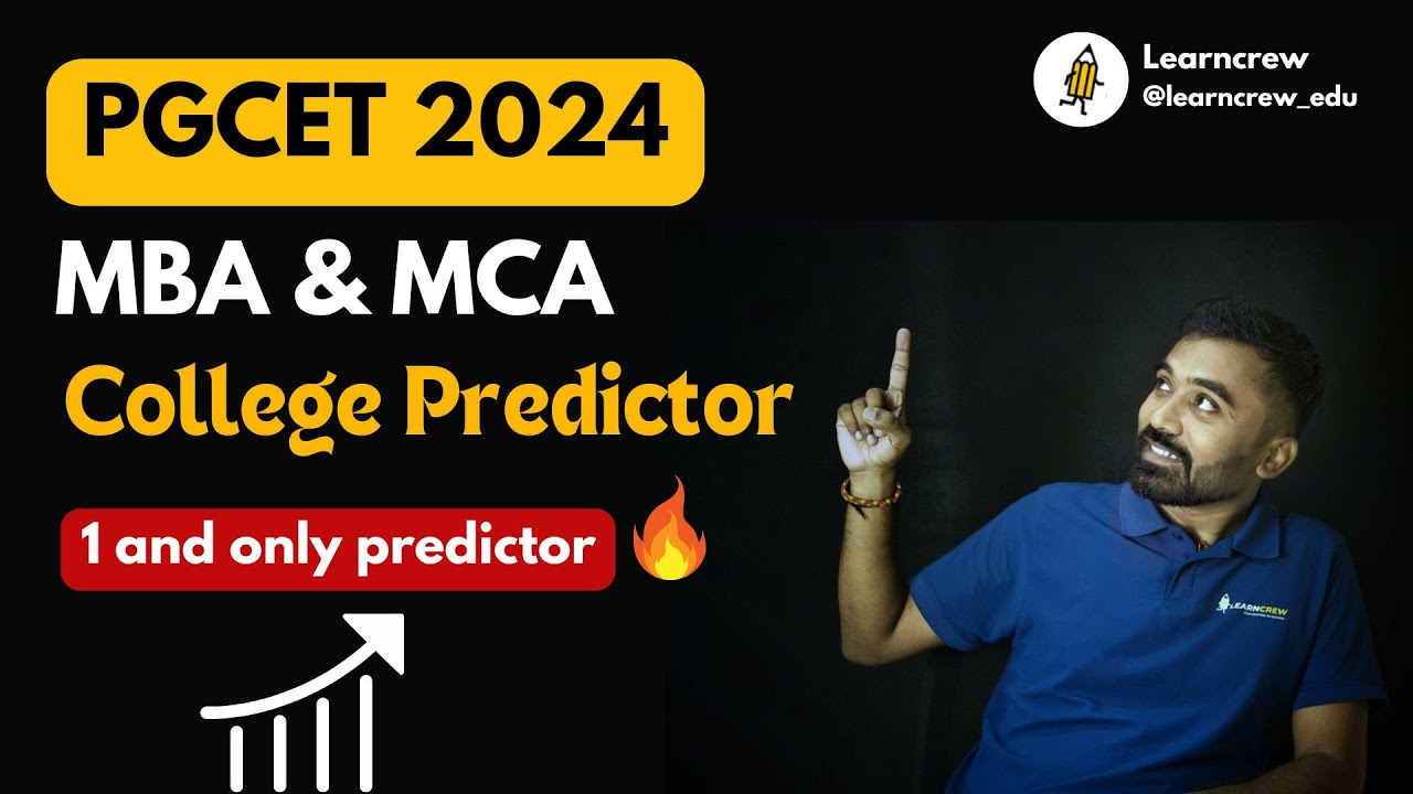 PGCET 2024 College Prediction Tool | 1st time | 99% accurate #learncrew #pgcet2024