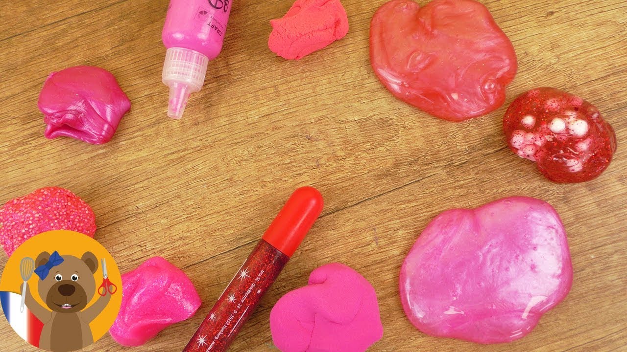 Mélange de 10 Slime | Méga mélange de Slime rose DIY | Nouvelle expérience Slime | Slime Smoothie